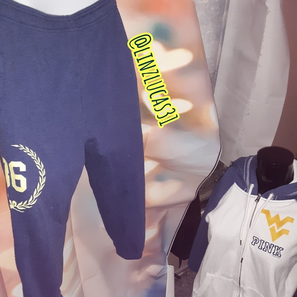 PINK VICTORIA SECRET SZXS CAPRIS, EUC